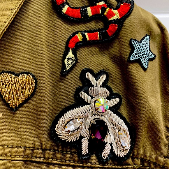 CINQ A SEPT MILITARY JACKET 💚 S - Picture 4 of 11